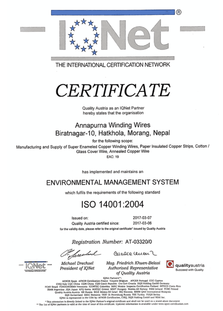 ISO 9001:2015 Certificate